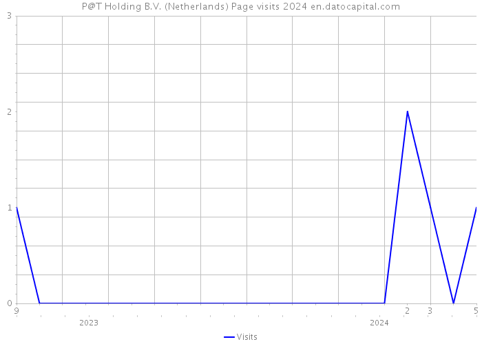 P@T Holding B.V. (Netherlands) Page visits 2024 