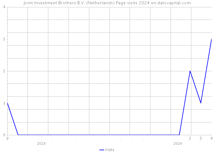 Joint Investment Brothers B.V. (Netherlands) Page visits 2024 