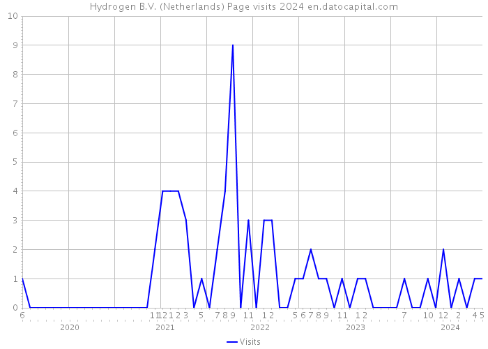 Hydrogen B.V. (Netherlands) Page visits 2024 