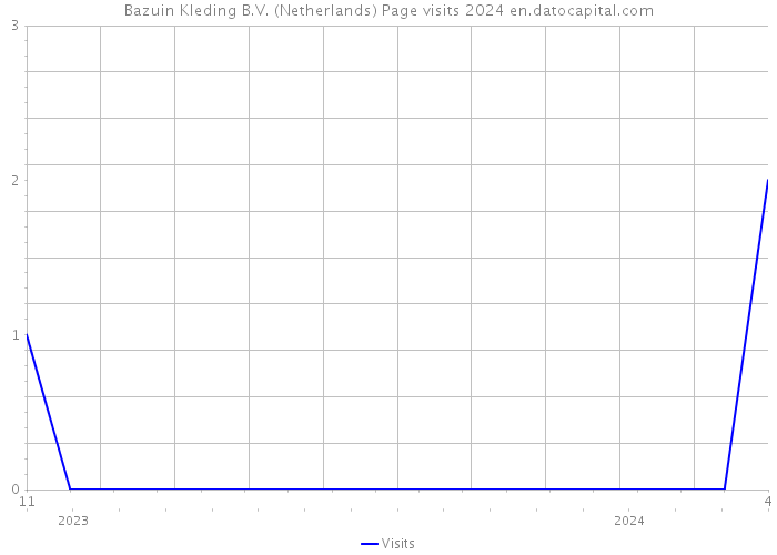 Bazuin Kleding B.V. (Netherlands) Page visits 2024 