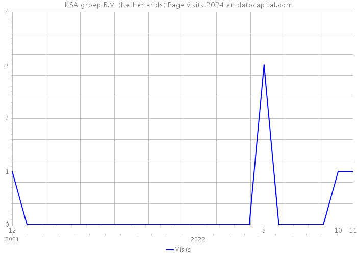 KSA groep B.V. (Netherlands) Page visits 2024 
