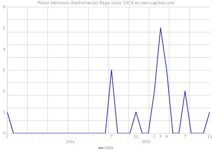 Pieter Hermsen (Netherlands) Page visits 2024 