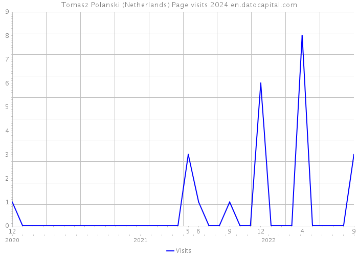 Tomasz Polanski (Netherlands) Page visits 2024 