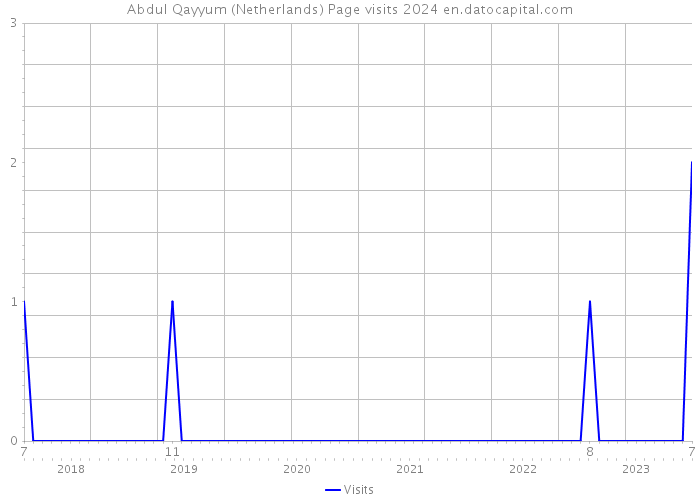 Abdul Qayyum (Netherlands) Page visits 2024 