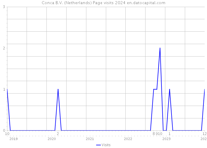 Conca B.V. (Netherlands) Page visits 2024 