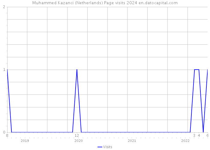 Muhammed Kazanci (Netherlands) Page visits 2024 