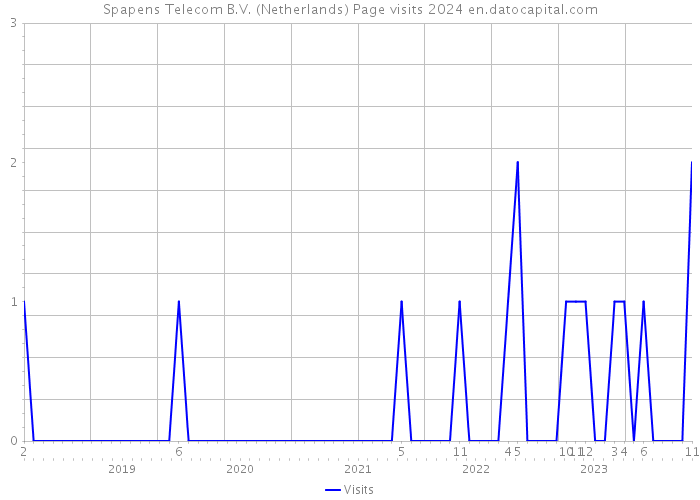 Spapens Telecom B.V. (Netherlands) Page visits 2024 