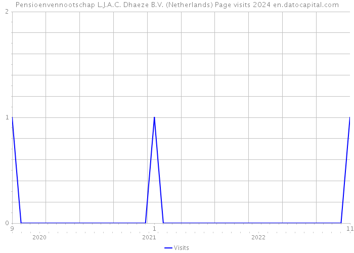 Pensioenvennootschap L.J.A.C. Dhaeze B.V. (Netherlands) Page visits 2024 