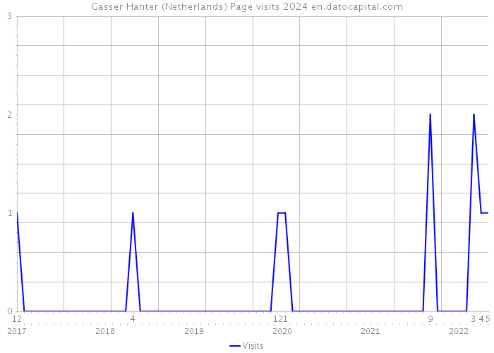 Gasser Hanter (Netherlands) Page visits 2024 