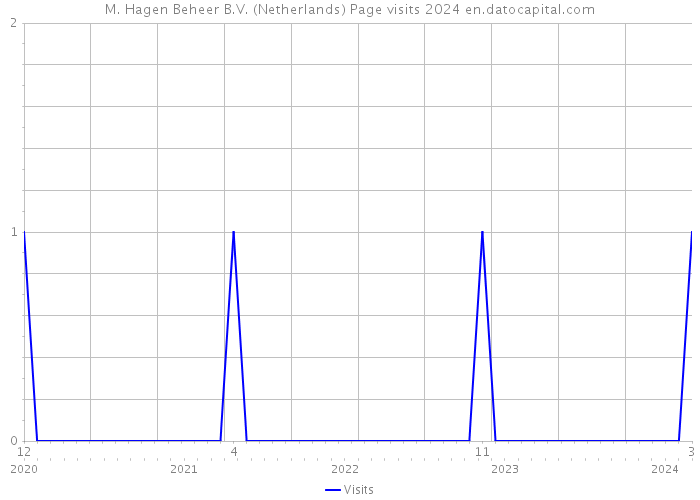 M. Hagen Beheer B.V. (Netherlands) Page visits 2024 