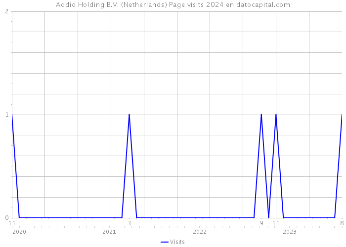 Addio Holding B.V. (Netherlands) Page visits 2024 