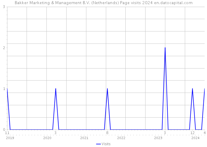 Bakker Marketing & Management B.V. (Netherlands) Page visits 2024 