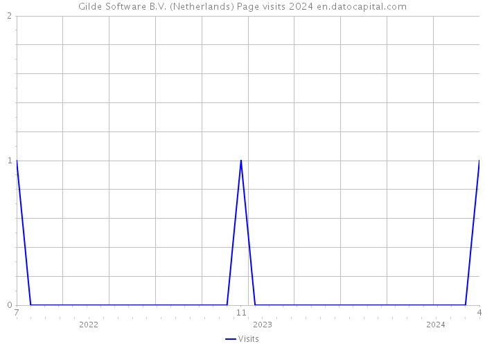 Gilde Software B.V. (Netherlands) Page visits 2024 