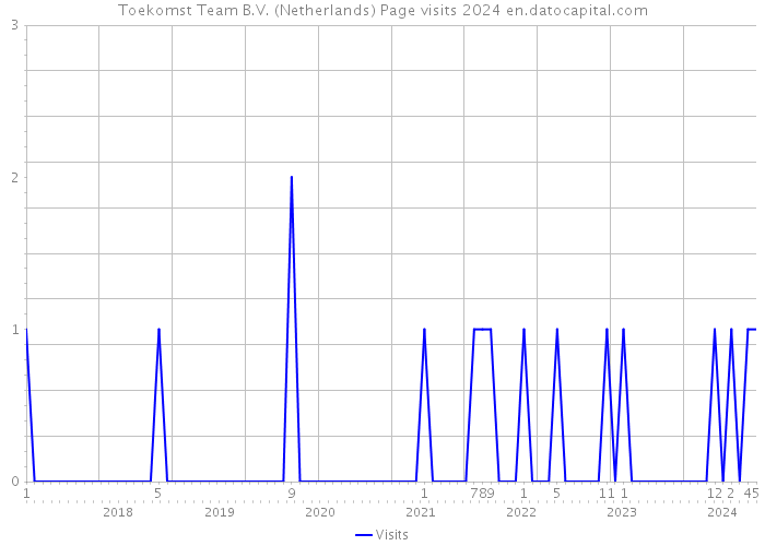 Toekomst Team B.V. (Netherlands) Page visits 2024 