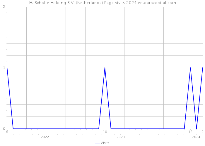 H. Scholte Holding B.V. (Netherlands) Page visits 2024 