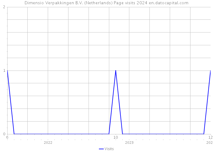 Dimensio Verpakkingen B.V. (Netherlands) Page visits 2024 