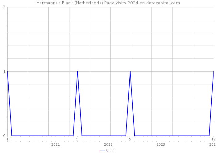 Harmannus Blaak (Netherlands) Page visits 2024 