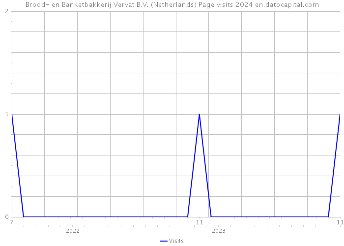 Brood- en Banketbakkerij Vervat B.V. (Netherlands) Page visits 2024 
