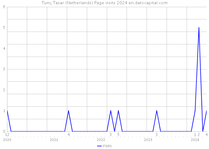 Tunç Tasar (Netherlands) Page visits 2024 