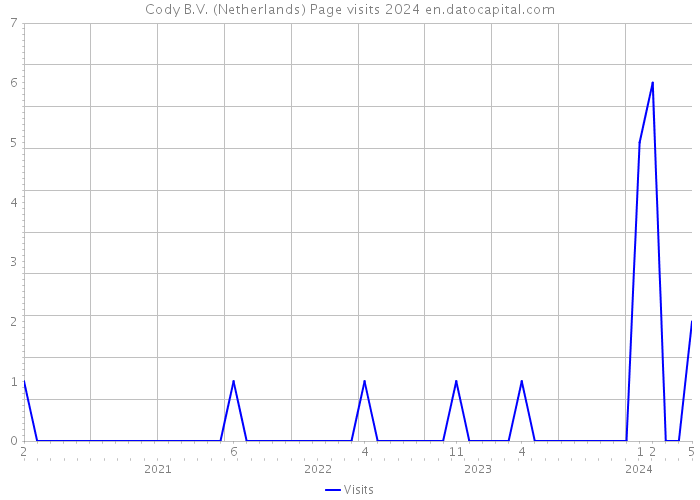 Cody B.V. (Netherlands) Page visits 2024 