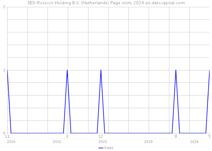 SES-Rosscor Holding B.V. (Netherlands) Page visits 2024 