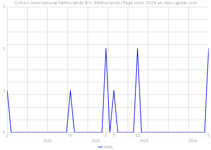 Colliers International Netherlands B.V. (Netherlands) Page visits 2024 