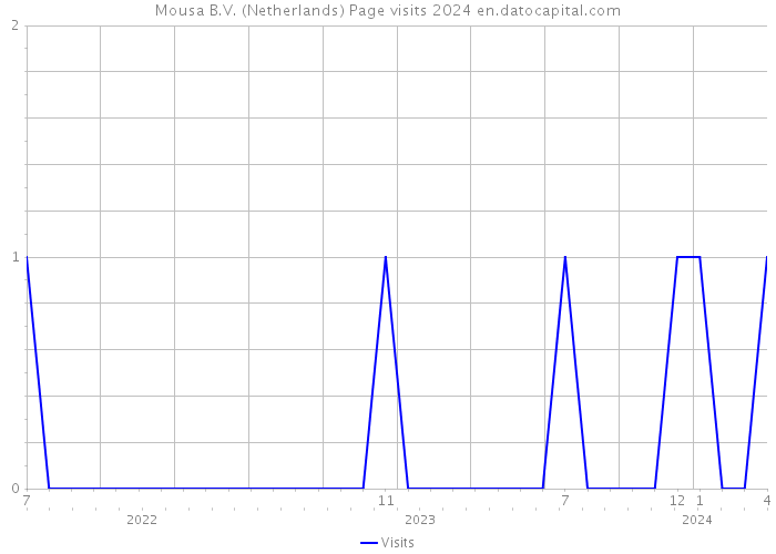 Mousa B.V. (Netherlands) Page visits 2024 