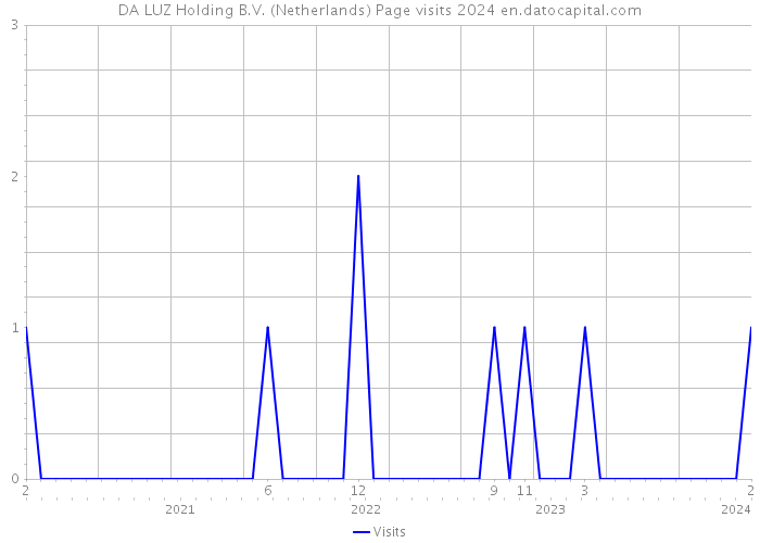 DA LUZ Holding B.V. (Netherlands) Page visits 2024 