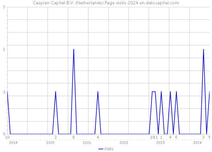 Caspian Capital B.V. (Netherlands) Page visits 2024 