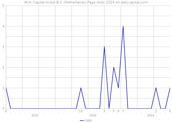 M.H. Capital Invest B.V. (Netherlands) Page visits 2024 