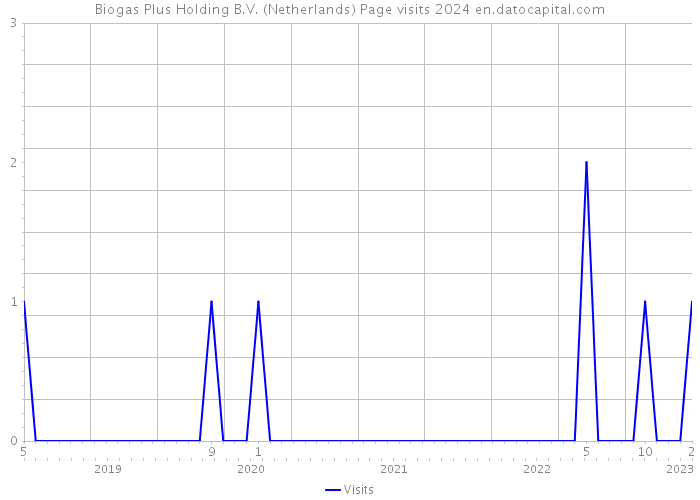 Biogas Plus Holding B.V. (Netherlands) Page visits 2024 