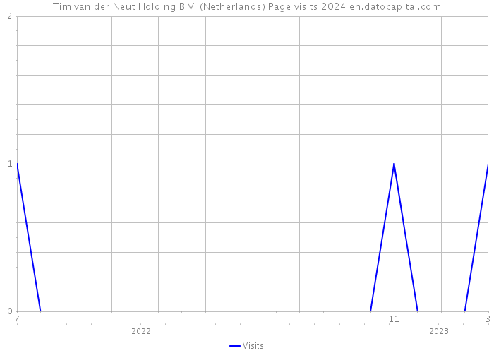 Tim van der Neut Holding B.V. (Netherlands) Page visits 2024 