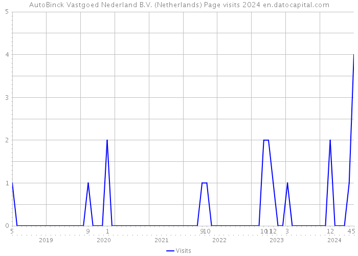 AutoBinck Vastgoed Nederland B.V. (Netherlands) Page visits 2024 