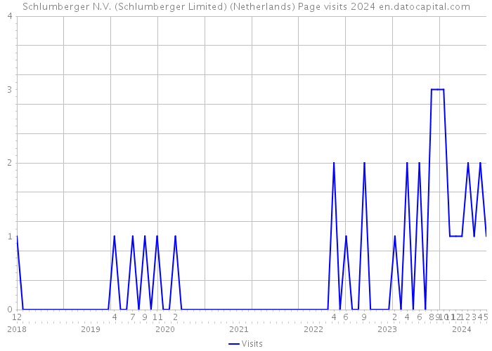 Schlumberger N.V. (Schlumberger Limited) (Netherlands) Page visits 2024 