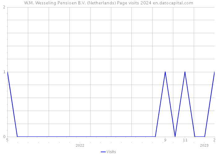 W.M. Wesseling Pensioen B.V. (Netherlands) Page visits 2024 