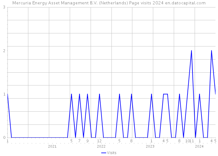 Mercuria Energy Asset Management B.V. (Netherlands) Page visits 2024 
