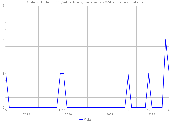 Gielink Holding B.V. (Netherlands) Page visits 2024 
