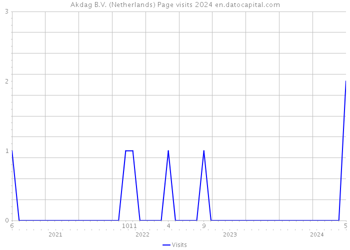 Akdag B.V. (Netherlands) Page visits 2024 