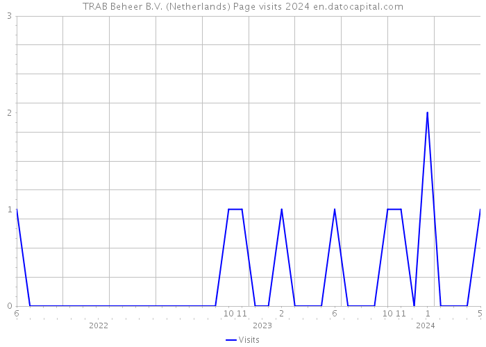 TRAB Beheer B.V. (Netherlands) Page visits 2024 