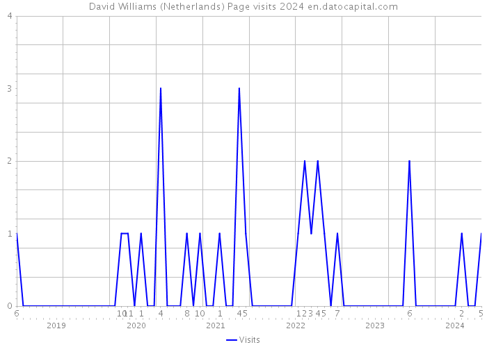 David Williams (Netherlands) Page visits 2024 