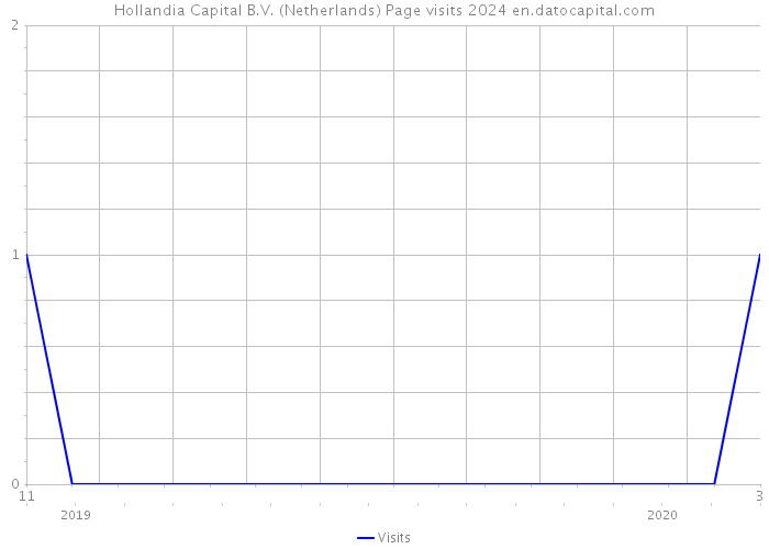 Hollandia Capital B.V. (Netherlands) Page visits 2024 