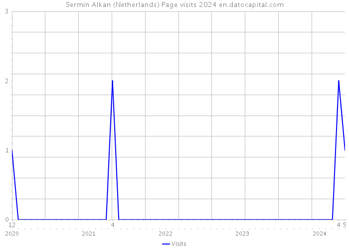Sermin Alkan (Netherlands) Page visits 2024 