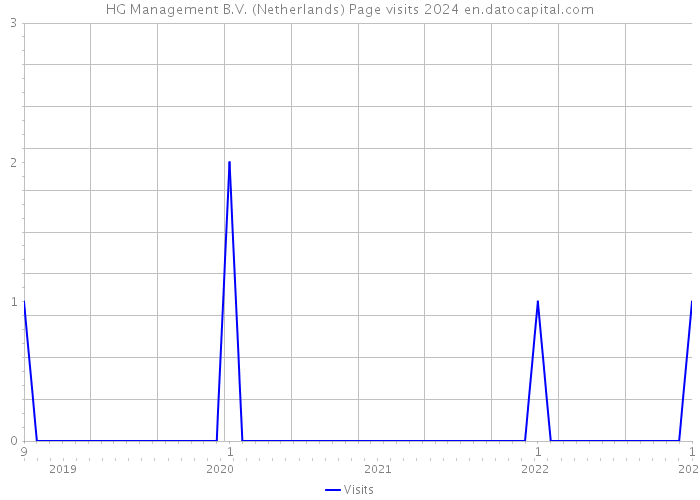 HG Management B.V. (Netherlands) Page visits 2024 