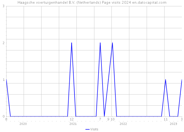 Haagsche voertuigenhandel B.V. (Netherlands) Page visits 2024 