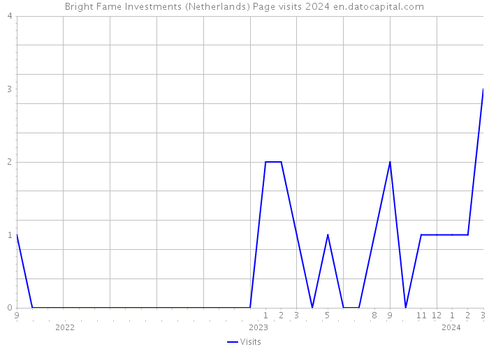 Bright Fame Investments (Netherlands) Page visits 2024 