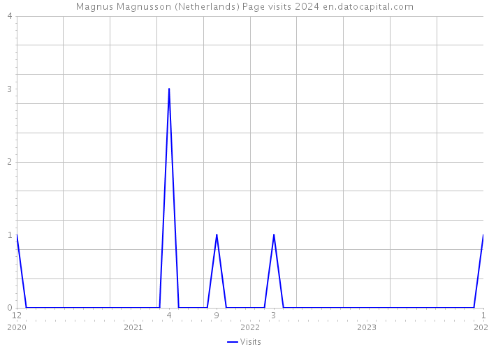 Magnus Magnusson (Netherlands) Page visits 2024 