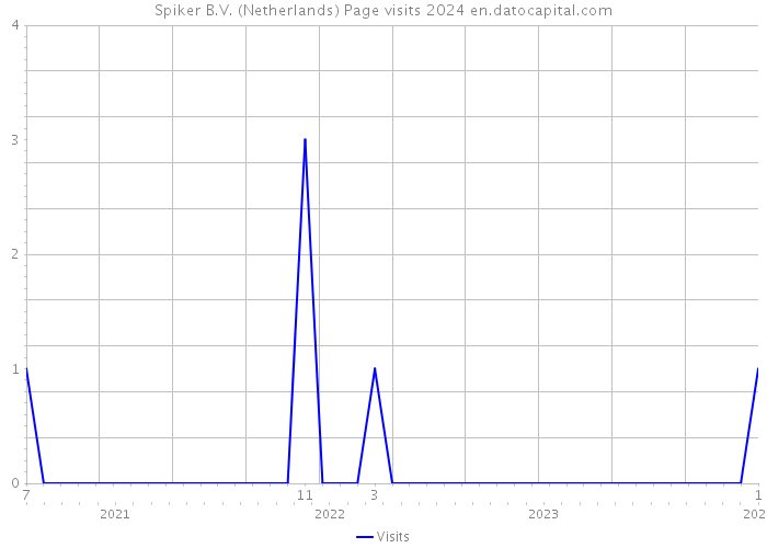 Spiker B.V. (Netherlands) Page visits 2024 