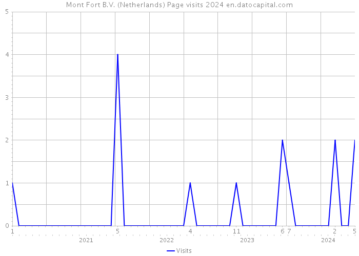 Mont Fort B.V. (Netherlands) Page visits 2024 