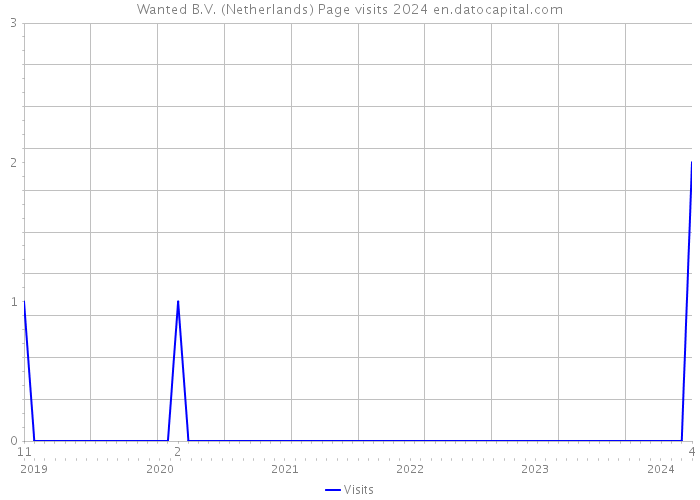 Wanted B.V. (Netherlands) Page visits 2024 