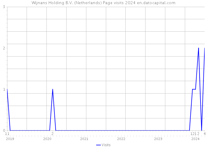 Wijnans Holding B.V. (Netherlands) Page visits 2024 